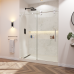 55" GSS-04 Series Frameless Bypass Shower Door with Nano Coating (3/8" Thickness) 