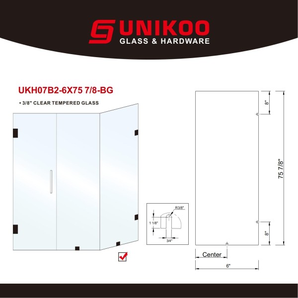 SIDE PANEL WITH 75 7/8" HEIGHT (WITH CARTON)