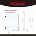 SWING DOOR GLASS  75 1/2" HEIGHT